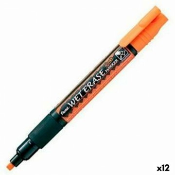 Жидкие маркеры Pentel Wet Erase Оранжевый 12 штук
