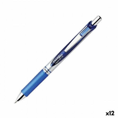 Pildspalva Pentel Energel XM Klick 0.7 Zils 12 gb. image 1
