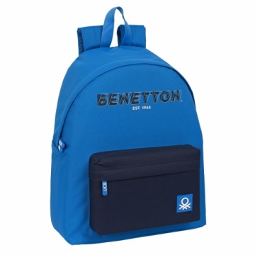 Школьный рюкзак Benetton Deep water Синий (33 x 42 x 15 cm)