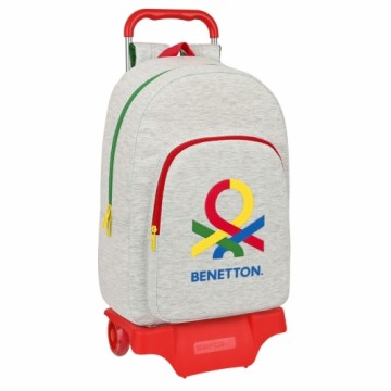 Школьный рюкзак с колесиками Benetton Pop Серый (30 x 46 x 14 cm)