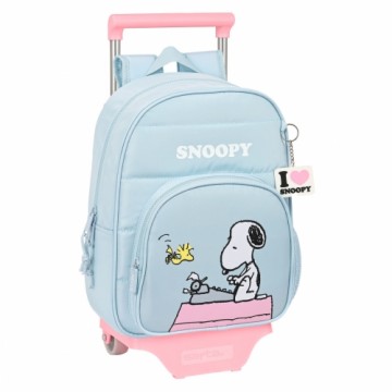 Школьный рюкзак с колесиками Snoopy Imagine Синий (26 x 34 x 11 cm)