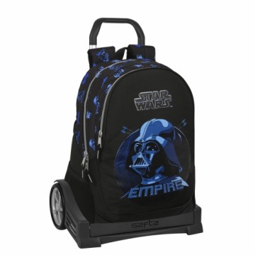 Школьный рюкзак с колесиками Star Wars Digital escape Чёрный (32 x 44 x 16 cm)