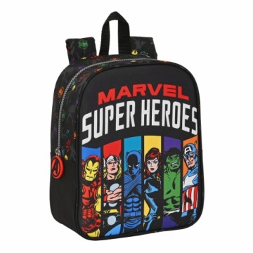 Детский рюкзак The Avengers Super heroes Чёрный (22 x 27 x 10 cm)