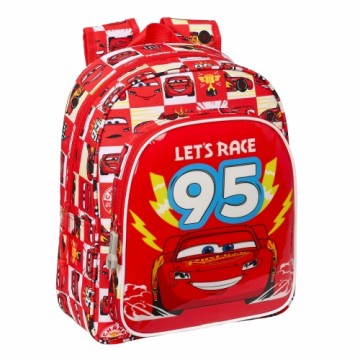 Детский рюкзак Cars Let's race Красный Белый (27 x 33 x 10 cm)