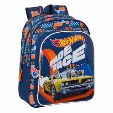 Bērnu soma Hot Wheels Speed club Oranžs Tumši Zils (27 x 33 x 10 cm)