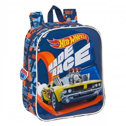 Bērnu soma Hot Wheels Speed club Oranžs Tumši Zils (22 x 27 x 10 cm) image 1