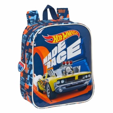 Bērnu soma Hot Wheels Speed club Oranžs Tumši Zils (22 x 27 x 10 cm)