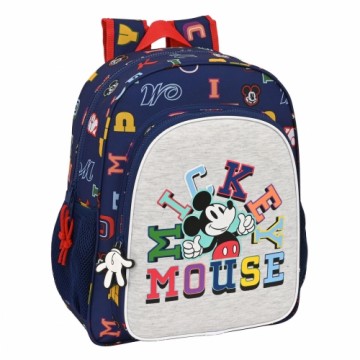 Skolas soma Mickey Mouse Clubhouse Only one Tumši Zils (32 x 38 x 12 cm)