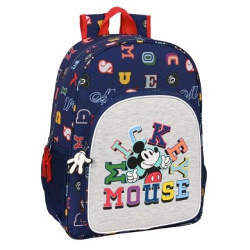 Школьный рюкзак Mickey Mouse Clubhouse Only one Тёмно Синий (33 x 42 x 14 cm)