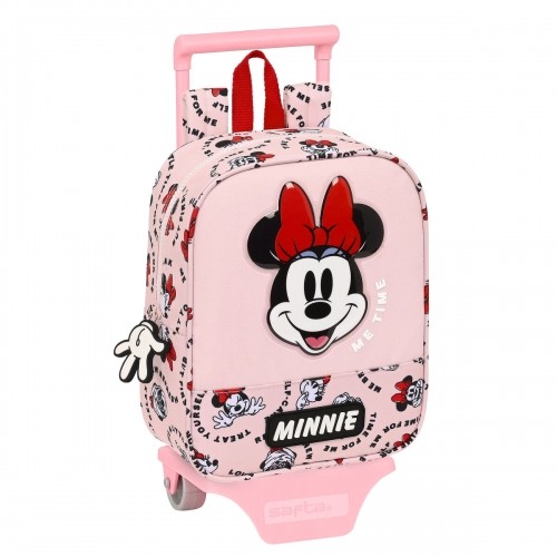 Skolas mugursoma ar riteņiem Minnie Mouse Me time Rozā (22 x 27 x 10 cm) image 1