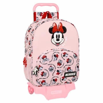 Школьный рюкзак с колесиками Minnie Mouse Me time Розовый (33 x 42 x 14 cm)