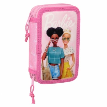 Школьный пенал с аксессуарами Barbie Girl Розовый (12.5 x 19.5 x 4 cm) (28 pcs)