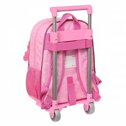 Школьный рюкзак с колесиками Barbie Girl Розовый (26 x 34 x 11 cm) image 2