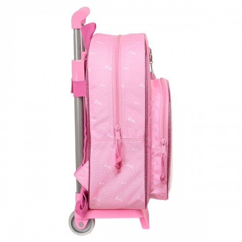 Школьный рюкзак с колесиками Barbie Girl Розовый (26 x 34 x 11 cm) image 3