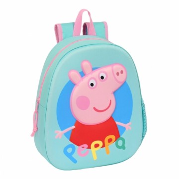 Школьный рюкзак Peppa Pig бирюзовый