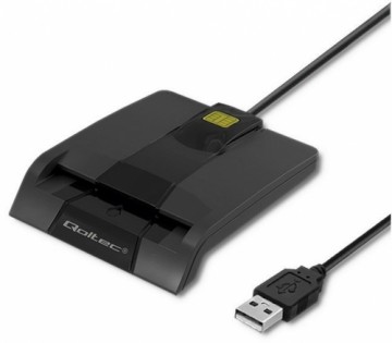 Qoltec smart card reader + USB-C adapter SCR0634