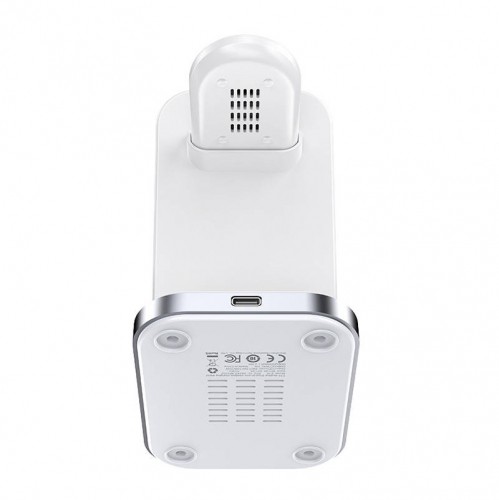 3in1 Qi inductive charger with stand Acefast E15 15W (white) image 3