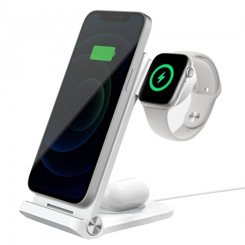 Nillkin PowerTrio 3in1 Wireless Charger MagSafe for Apple Watch White (MFI) image 1
