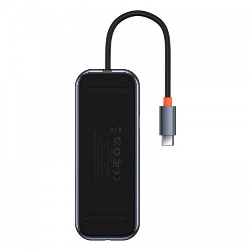 Hub 5in1 Baseus AcmeJoy series USB-C to 2xUSB 3.0 + USB 2.0 + USB-C PD + HDMI (dark grey) image 4