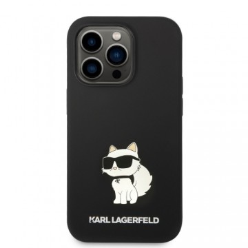 Karl Lagerfeld Liquid Silicone Choupette NFT Case for iPhone 14 Pro Black