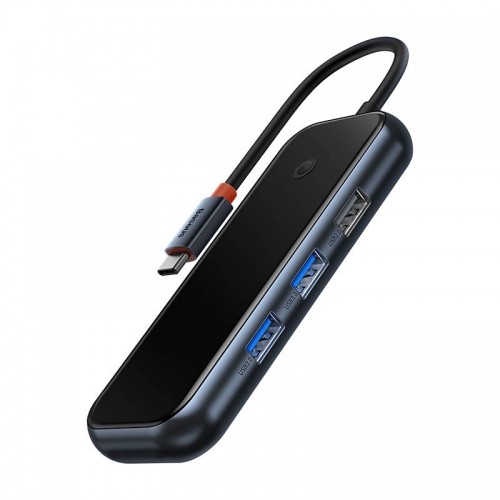Hub 7in1 Baseus AcmeJoy Series USB-C to 2xUSB 3.0 + HDMI + USB 2.0 + USB-C PD + SD|TF (dark grey) image 3