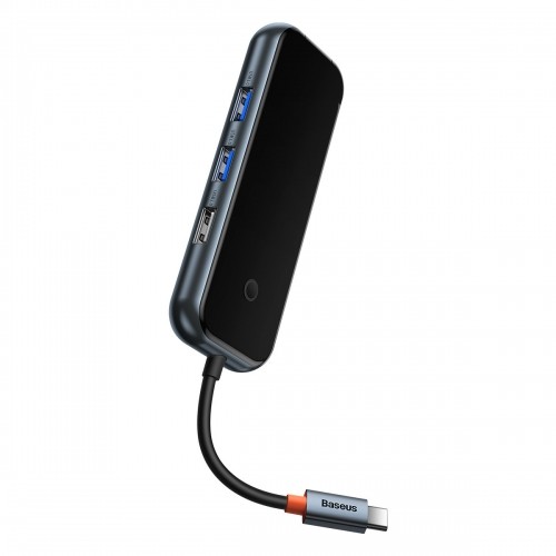 Baseus AcmeJoy 6-Port HUB Docking Station (USB-C to USB-C PD & Data | 2xUSB3.0 | USB2.0 | HDMI | RJ45) dark gray (WKJZ010013) image 4