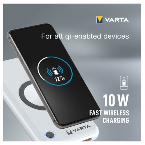 VARTA Portable Wireless Powerbank 15000mAh Silver image 5