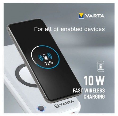 VARTA Portable Wireless Powerbank 20000mAh Silver image 5