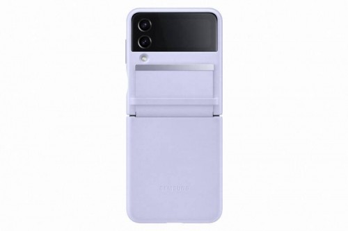 EF-VF721LLE Samsung Leather Cover for Galaxy Z Flip 4 Serene Purple image 1