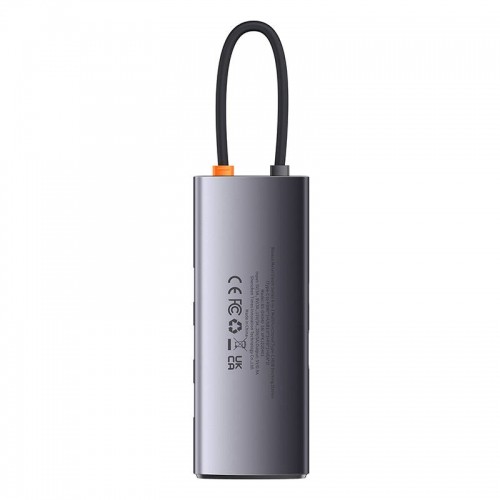 Hub 6in1 Baseus Metal Gleam Series, USB-C to 3x USB 3.0 + HDMI + USB-C PD + VGA image 2