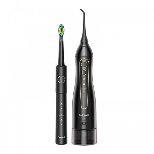 Sonic toothbrush with tip set and water fosser FairyWill FW-5020E + FW-E11 image 4