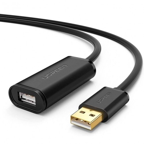 UGREEN US121, USB 2.0 extension cable, active, 25m (black) image 2