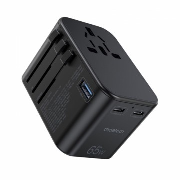 Choetech gaN 2 x USB Type C | USB 65W Power Delivery Fast Charger Black (PD5009-BK)