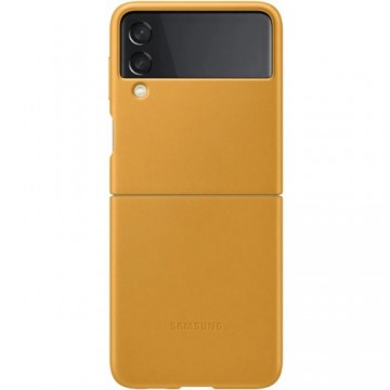 EF-VF711LYE Samsung Leather Cover for Galaxy Z Flip 3 Mustard