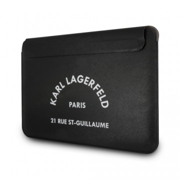 Karl Lagerfeld Saffiano RSG Embossed Computer Sleeve 16" Black