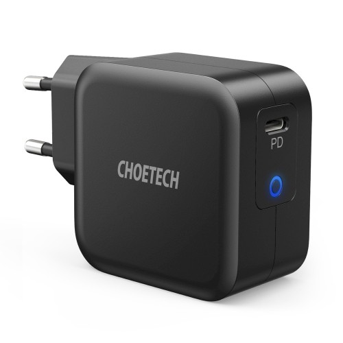 Choetech GaN USB Type C wall charger 61W Power Delivery black (Q6006) image 1