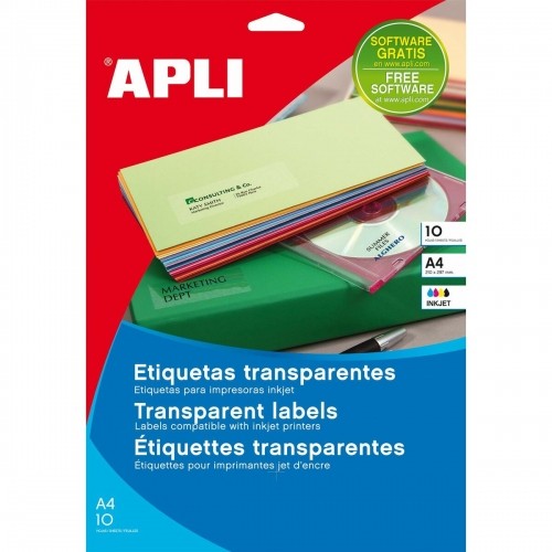 Этикетки для принтера Apli 48,5 x 25,4 mm A4 10 Листья image 1