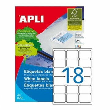 Printera birkas Apli 100 Loksnes 63,5 x 46,6 mm