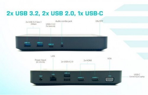 I-tec USB 3.0/USB-C/Thunderbolt 3x Display Docking Station + Power Delivery 65W image 4