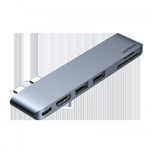 6-in-1 Adapter UGREEN CM380 USB-C Hub for MacBook Air | Pro (gray) image 1