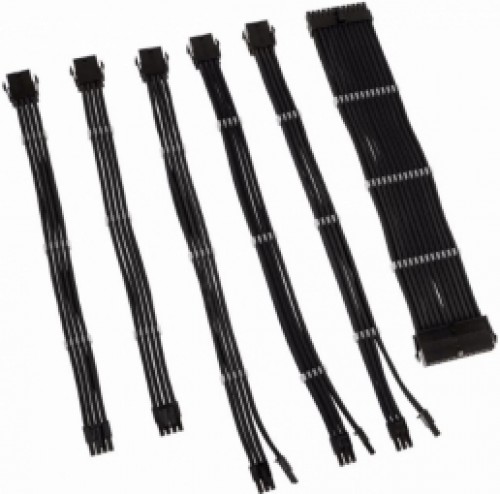 PSU Kabeļu Pagarinātāji Kolink Core 6 Cables Black image 1