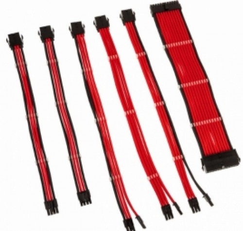 PSU Kabeļu Pagarinātāji Kolink Core 6 Cables Red image 1