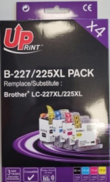 UPrint Brother 225XL BK (30ml)+C+M+Y (13ml)