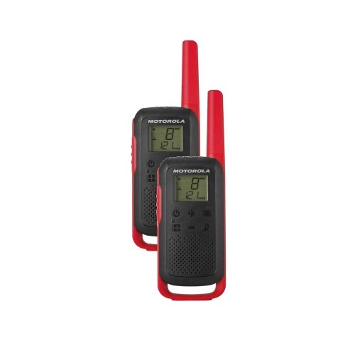 Motorola Talkabout T62 twin-pack + charger red image 1