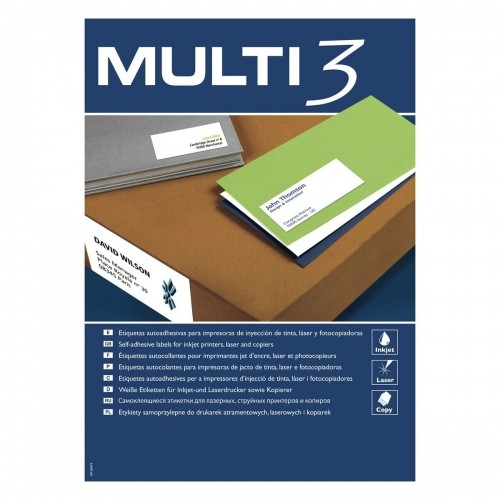 Этикетки для принтера MULTI 3 97 x 42,4 mm 500 Листья A4 image 1