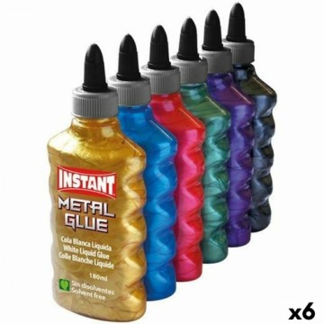 Суперклей INSTANT Metal Glue Разноцветный 6 штук