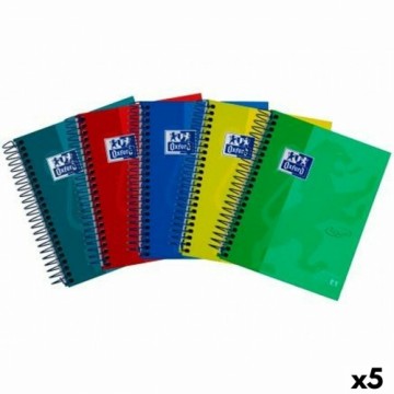 Notebook Set Oxford European Book 4 Daudzkrāsains 120 Loksnes 5 gb.