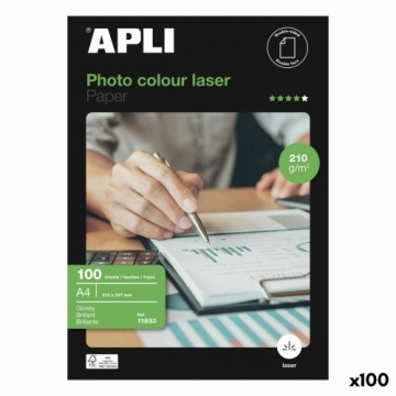 Spīdīgs Phouz papīrs Apli Laser 100 Loksnes Abpusējs A4 160 g/m2