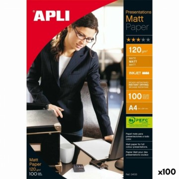 Matte photographic paper Apli Inkjet 100 Loksnes A4 120 g/m²