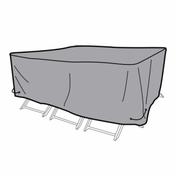 Aizsardzības Futlāris DKD Home Decor Galds Melns Alumīnijs Tumši pelēks (240 x 130 x 60 cm)